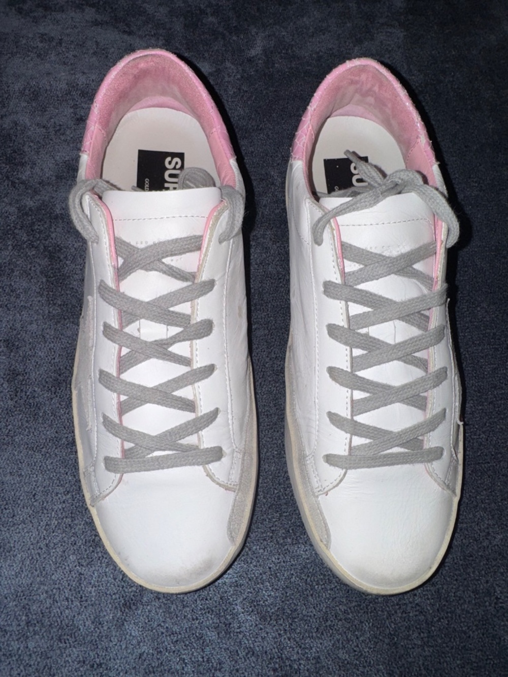 Golden Goose Superstar Pink White Leather Sneakers EU 39 Authenticated - Picture 3 of 16